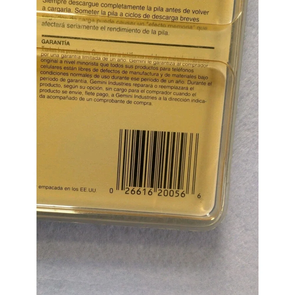 Gemini Cellular NiCd Battery Pack CPB56 for Motorola Micro TAC Flip Pocketphone